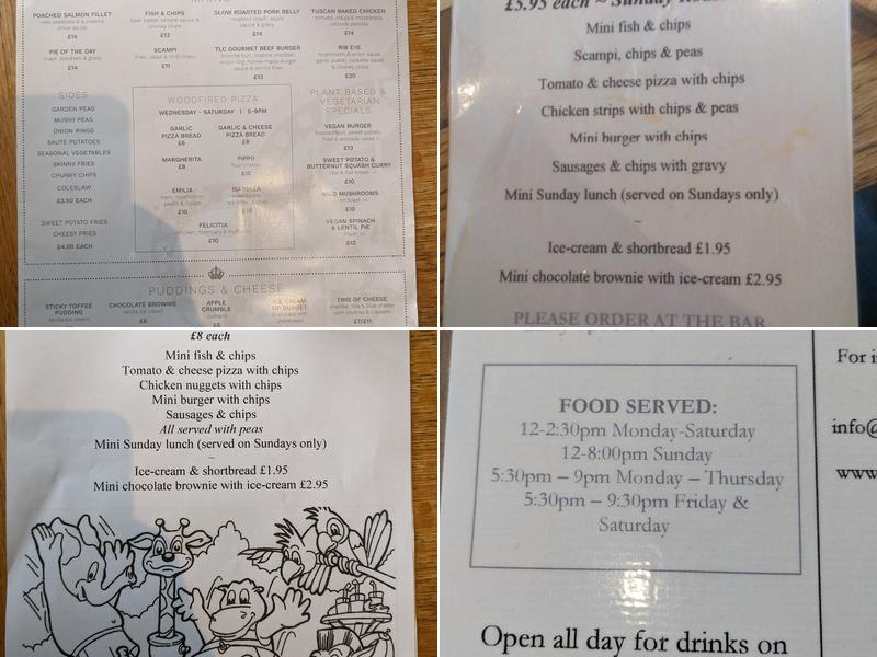 The Lexden Crown Menu