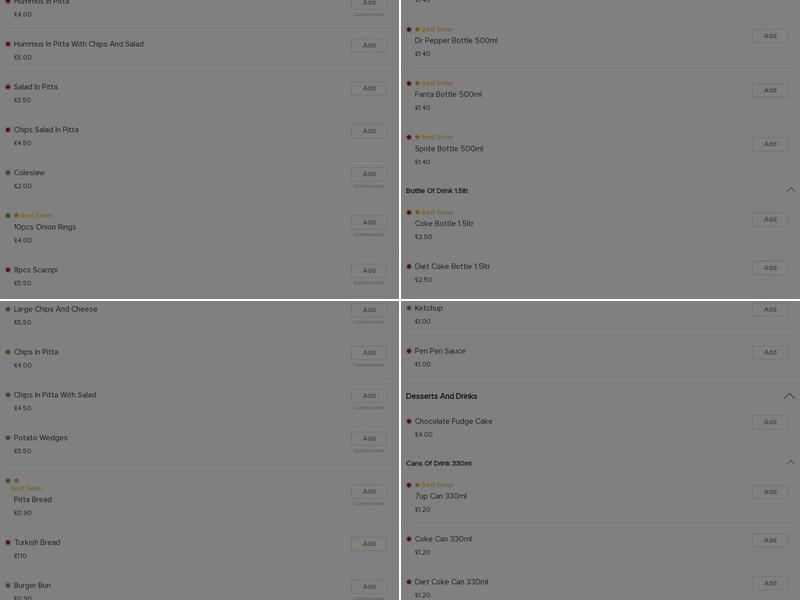 Dilan Kebab House Menu