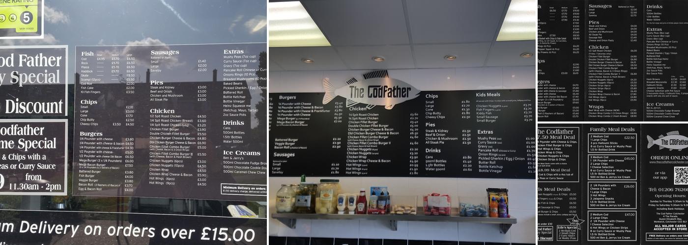 The Codfather Menu
