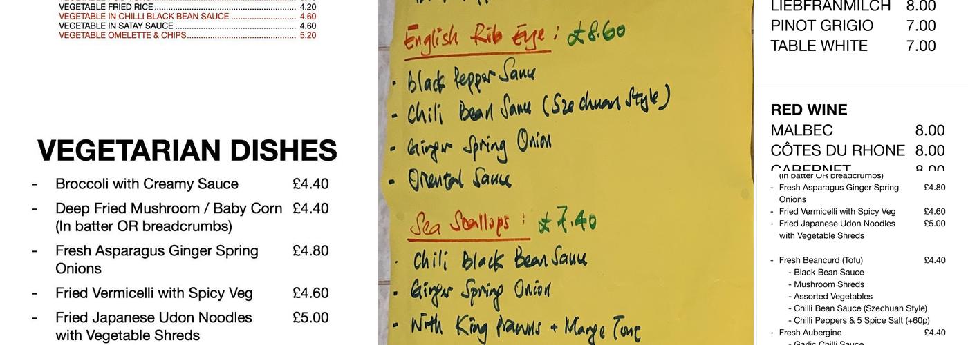 Tin's Super Kitchen Menu