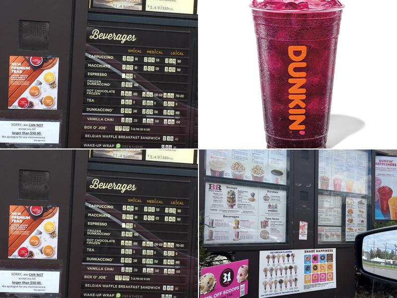 Dunkin' Menu