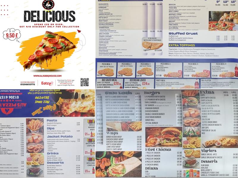 Ali's BBQ House Menu