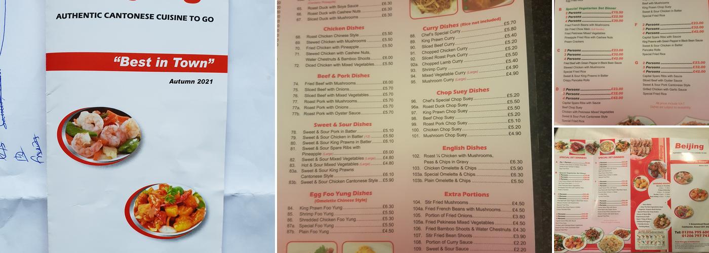 Beijing Chinese Menu