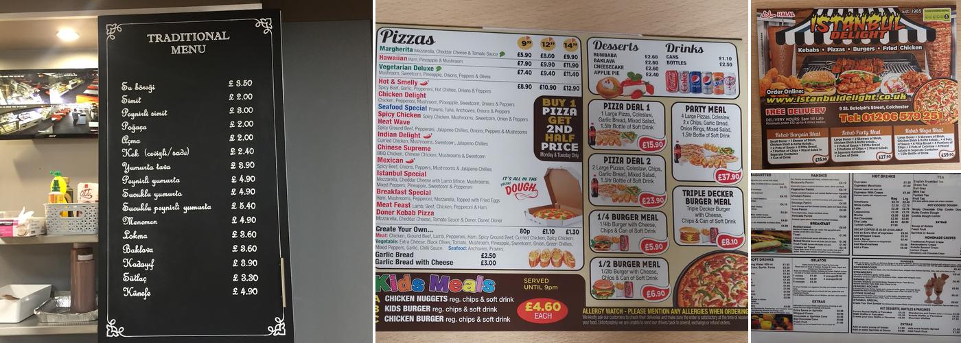 Istanbul Delight Menu