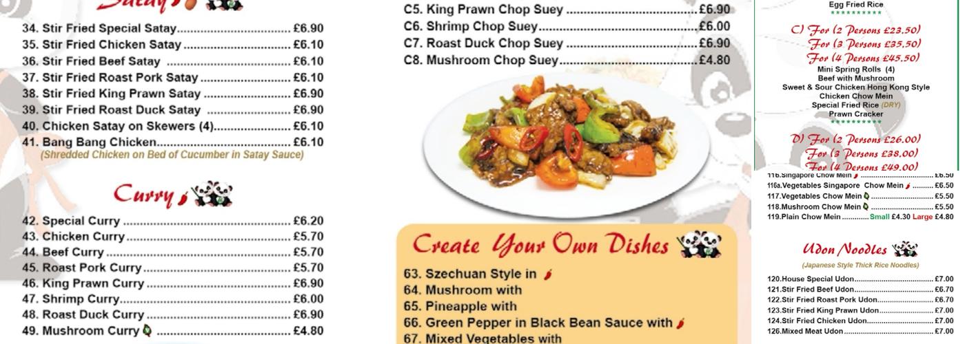 Happy Wok Menu