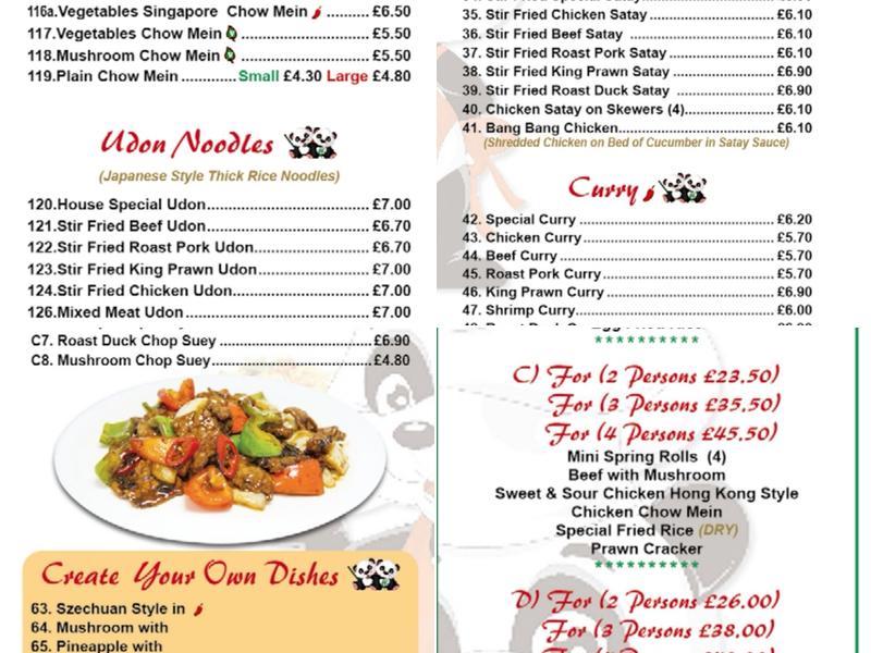 Happy Wok Menu