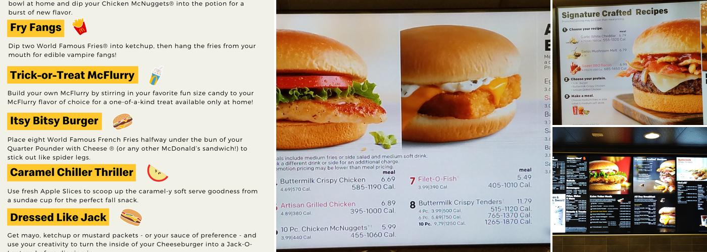 McDonald's Menu