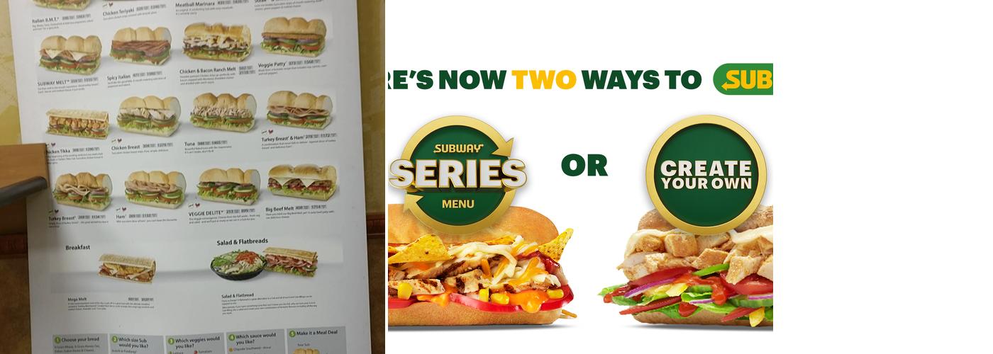 Subway Menu