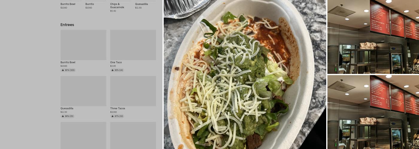 Chipotle Mexican Grill Menu