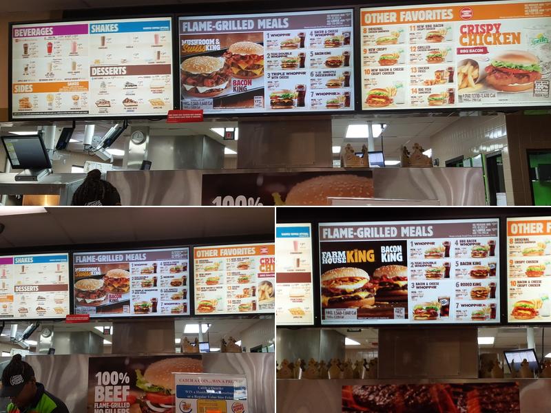 Burger King Menu