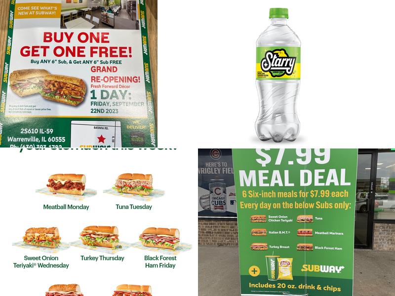 Subway Menu