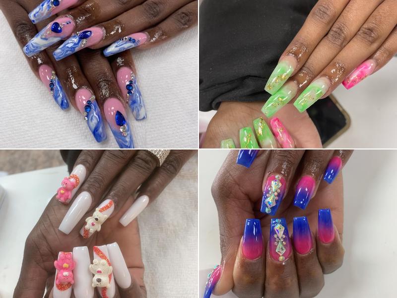 Modern Crystal Nails