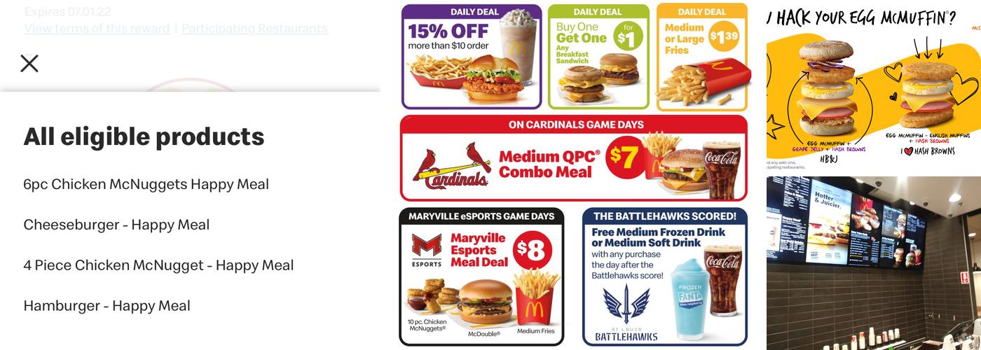 McDonald's Menu