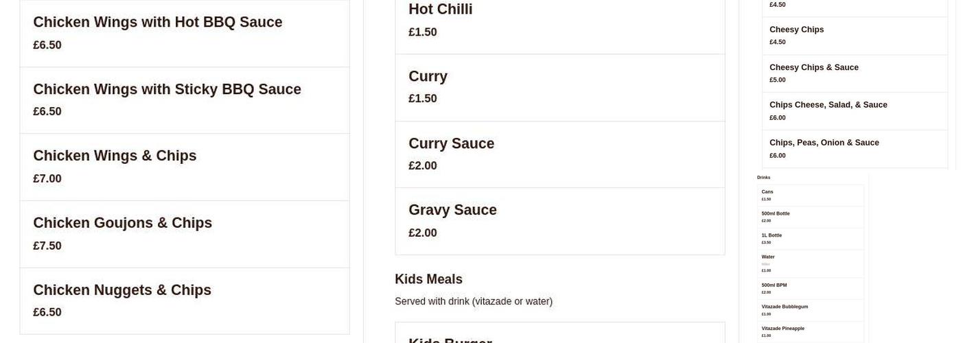 Turkish Kebab and Pizza House Menu