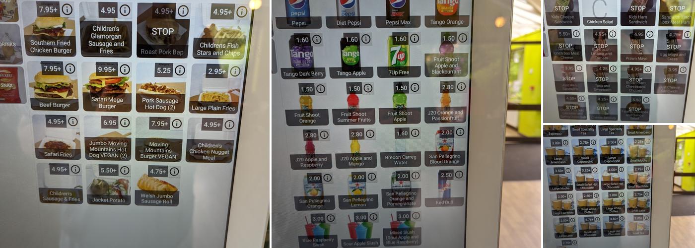 The Safari Restaurant Menu