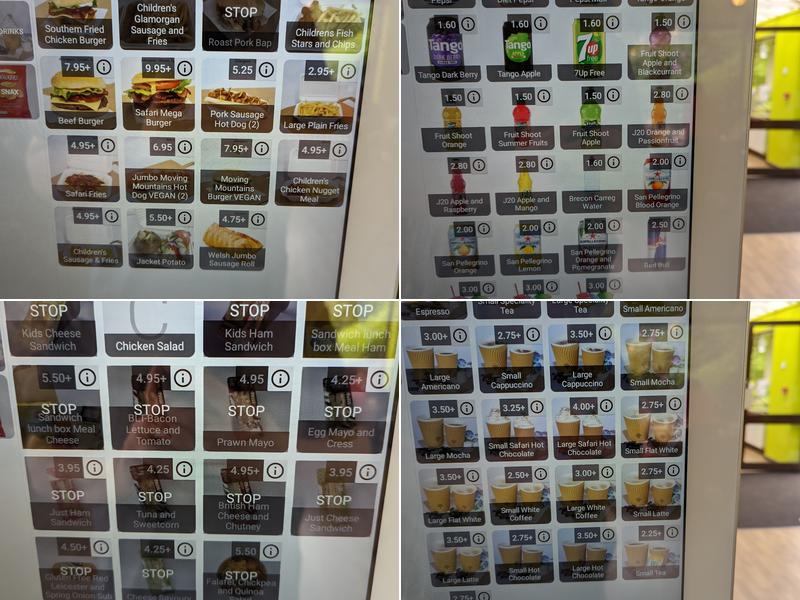 The Safari Restaurant Menu