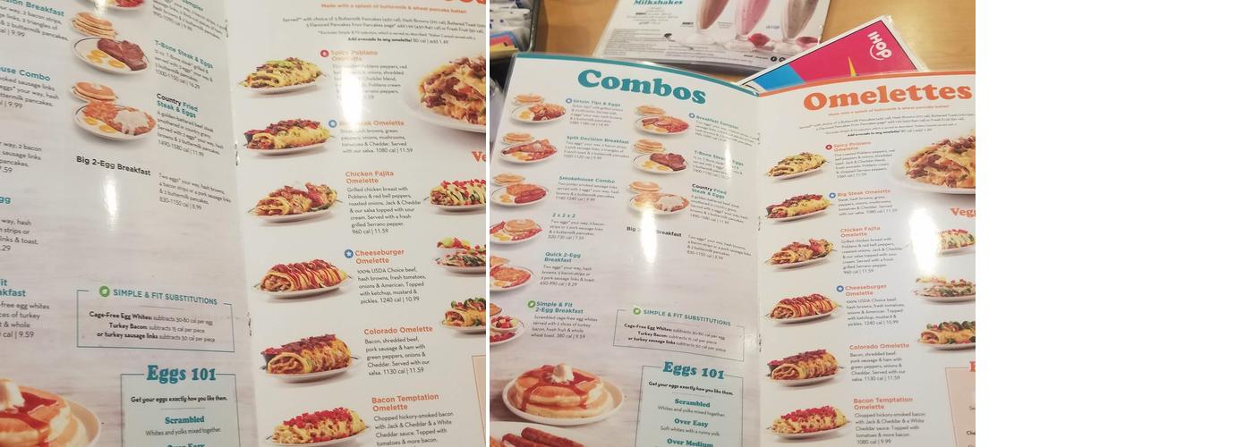 IHOP Menu