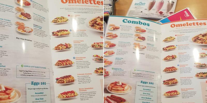 IHOP Menu