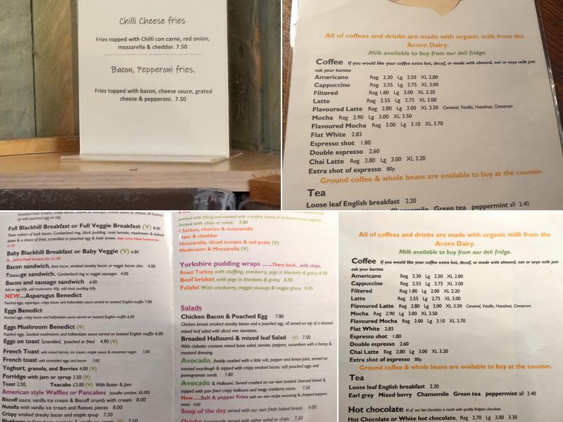 Sweetharts Bakery & Coffee Shop, Consett Menu