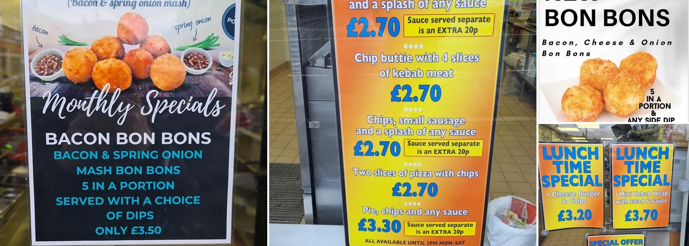 Blackhill Fish & Chips Menu