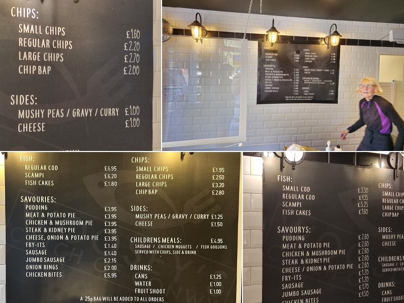 Woosey's Catch Of Conwy Menu