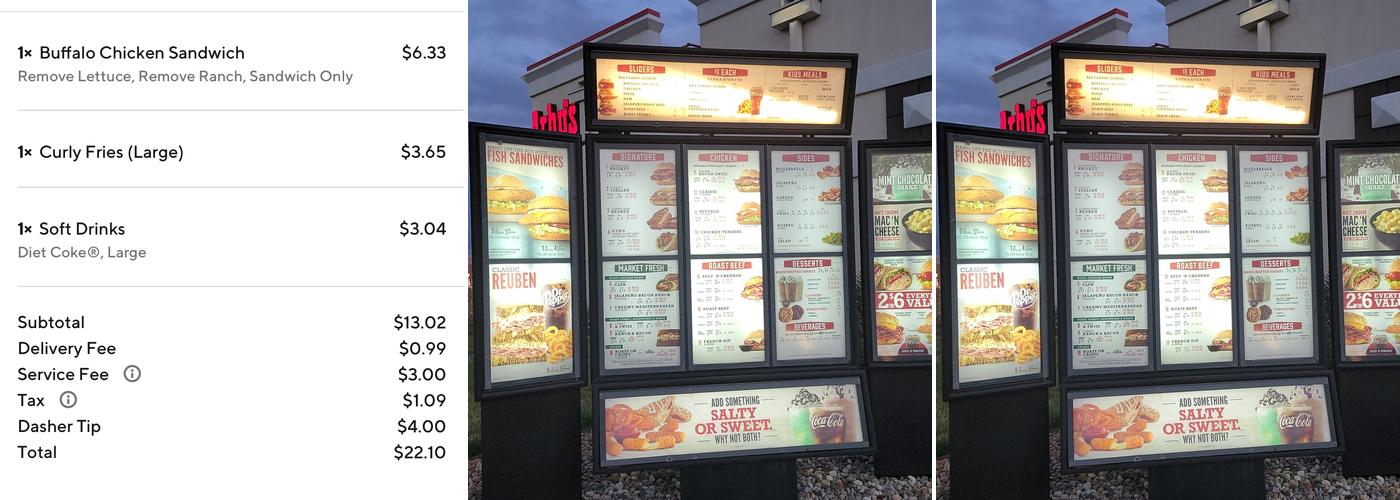 Arby's Menu