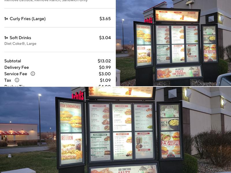 Arby's Menu