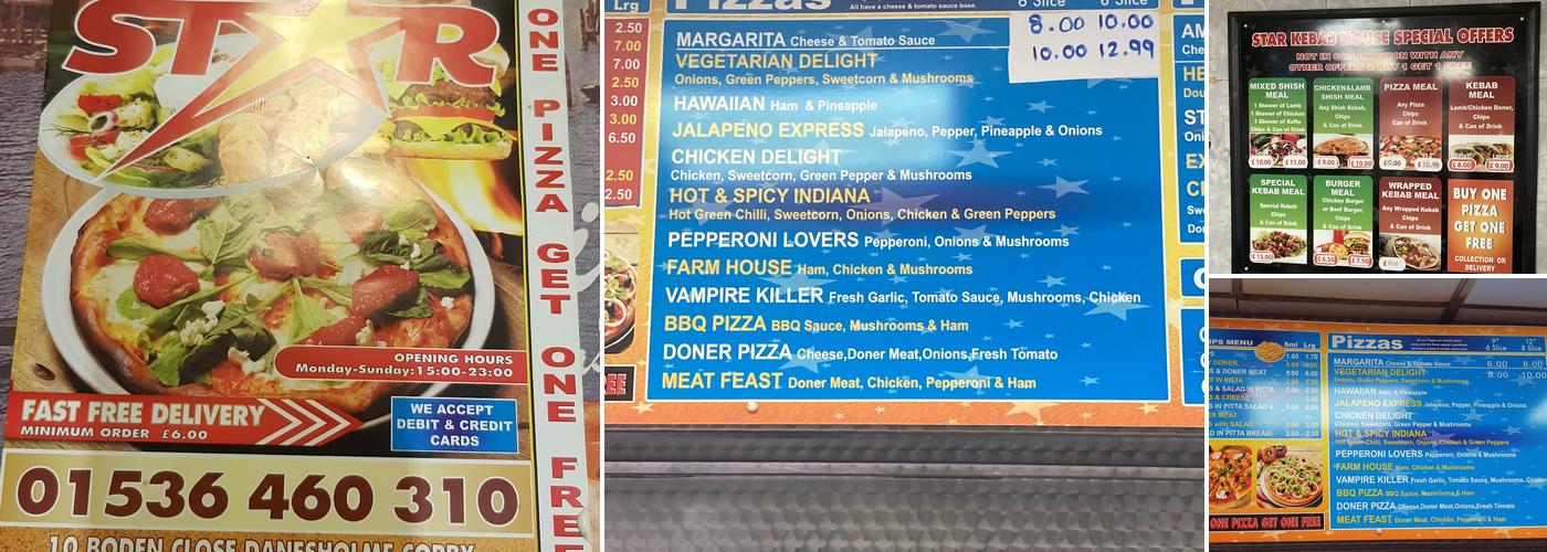 Star Kebab Menu