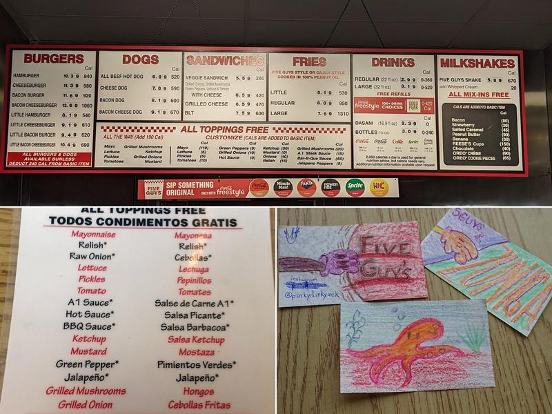 Five Guys Menu