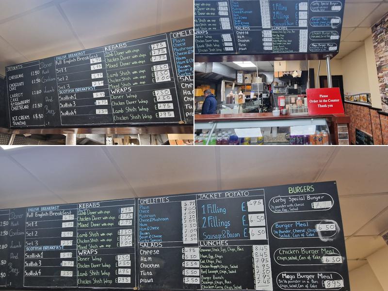 Ali Baba Corby Pizza & Kebab Menu