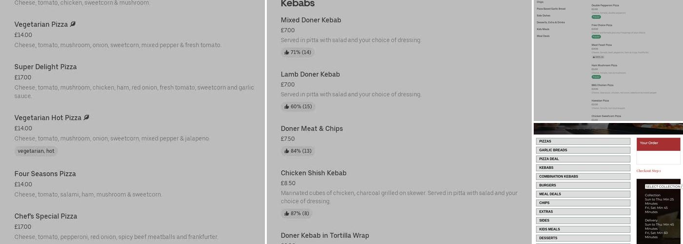 King Kebab House Menu