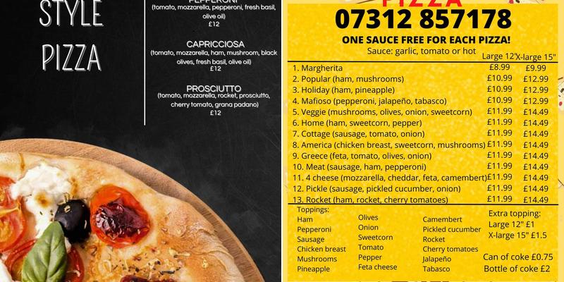 Mariano Italiano Menu
