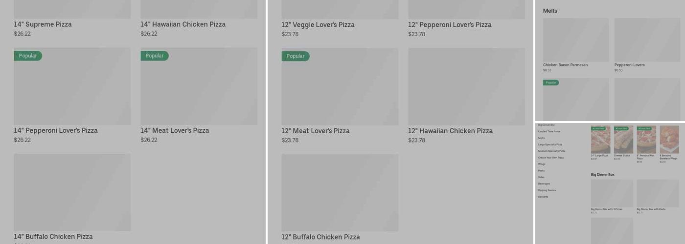 Pizza Hut Menu