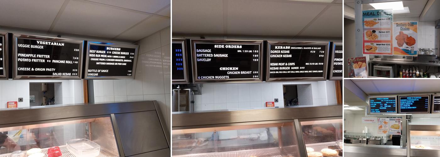 The Nook Fish & Chips Menu