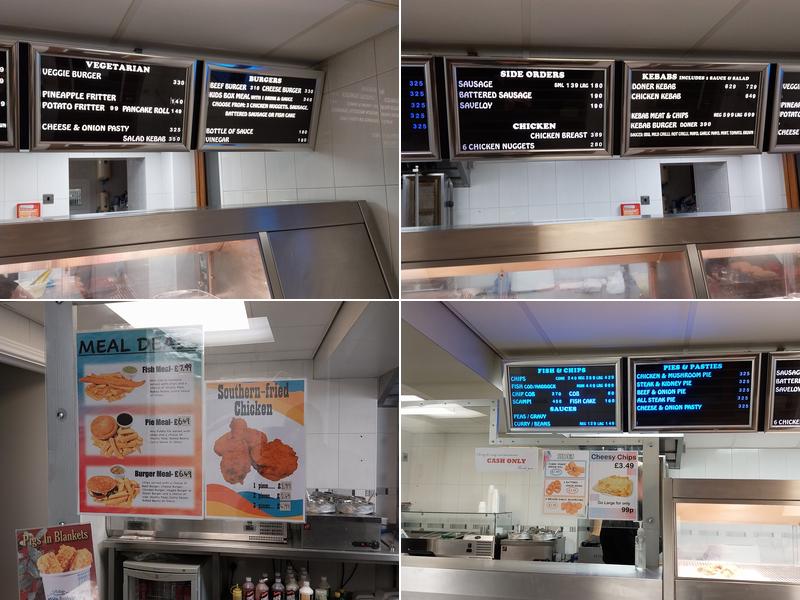 The Nook Fish & Chips Menu