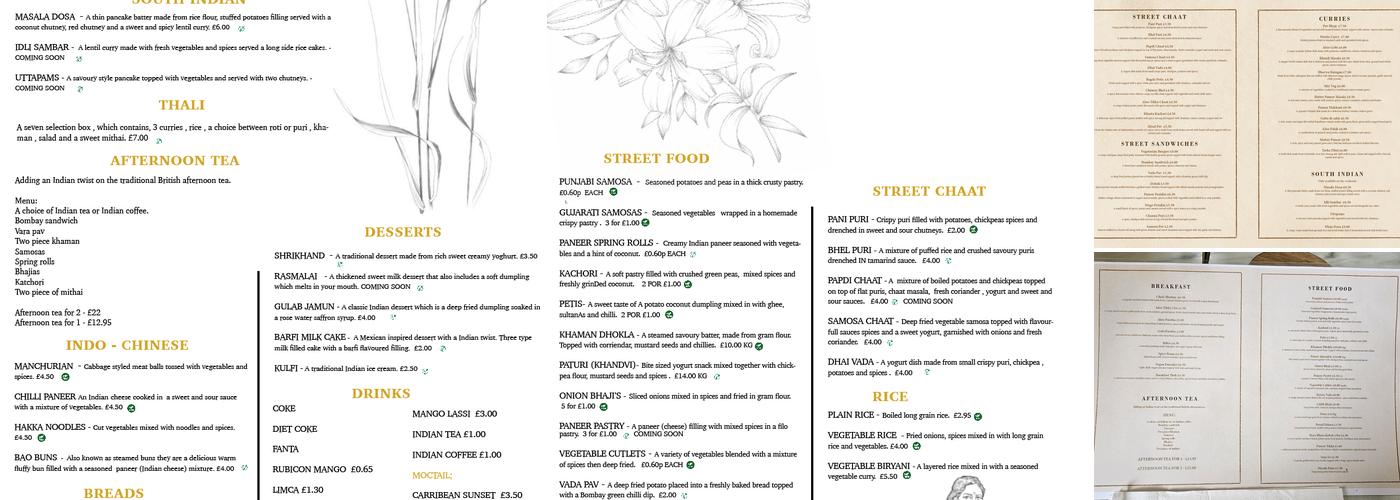 Gujarati Kitchen Menu