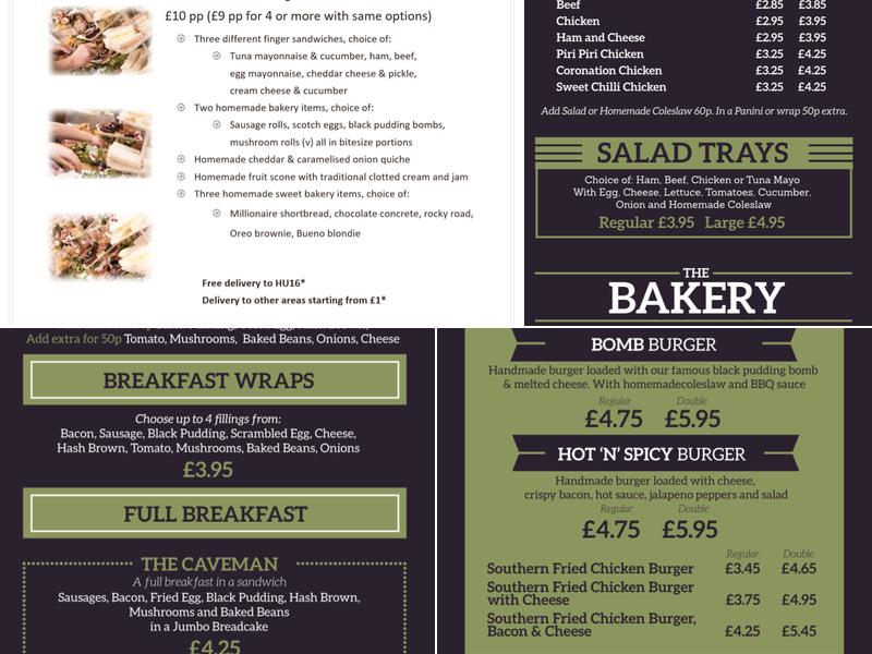 New Village Kitchen and News Menu