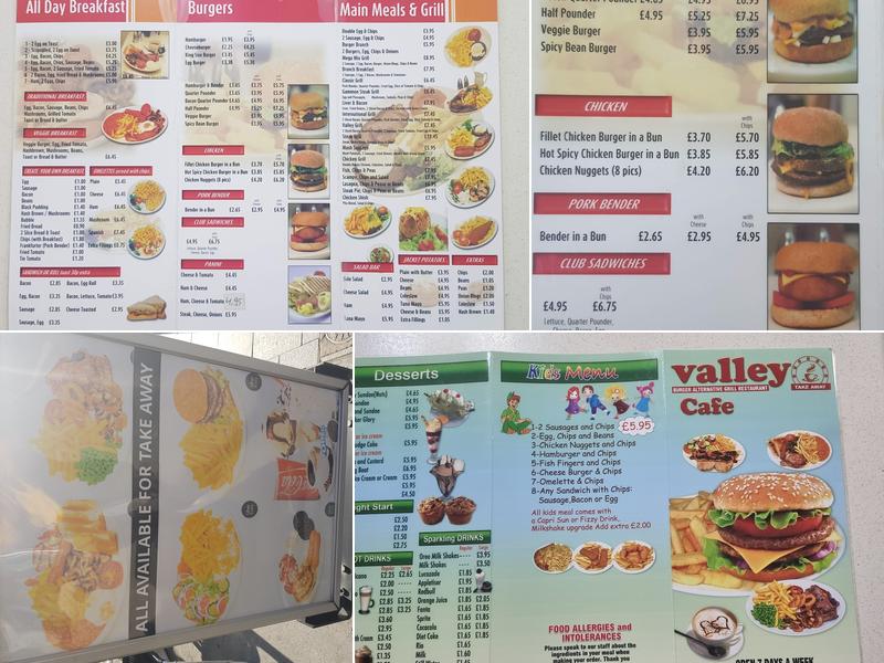 Valley Cafe Restaurant Menu