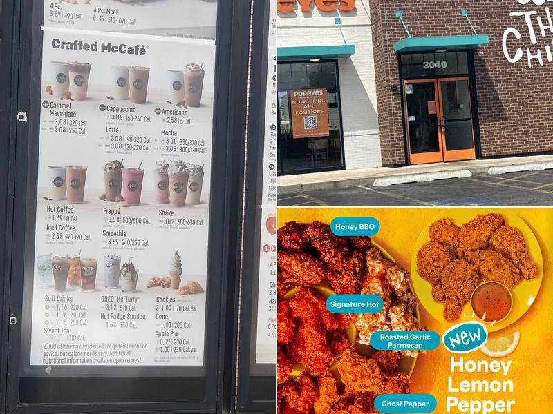 Popeyes Louisiana Kitchen Menu