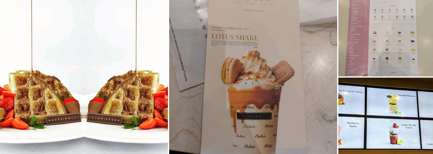 Dolci Take Me Away Menu