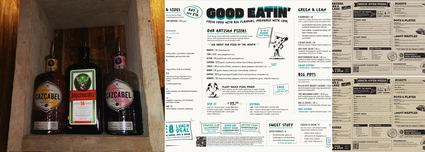 Cottage, Earlsdon Menu