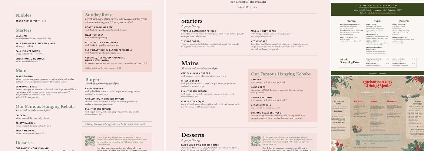 The Botanist Bar & Restaurant Coventry Menu