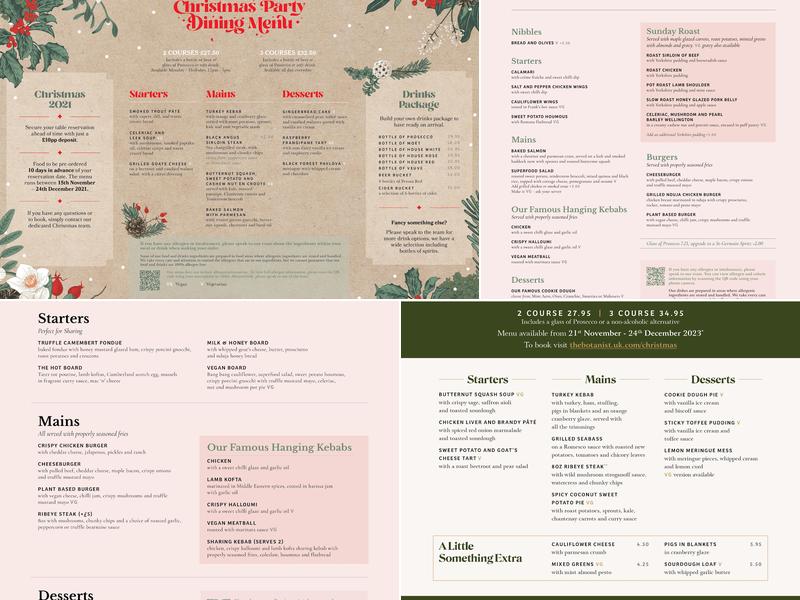 The Botanist Bar & Restaurant Coventry Menu