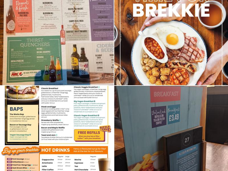 The Phantom Coach Menu