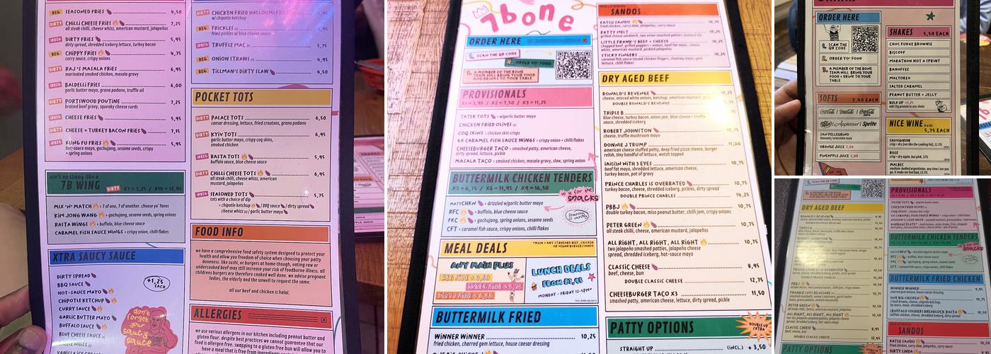 7Bone Burger Co. Coventry Menu