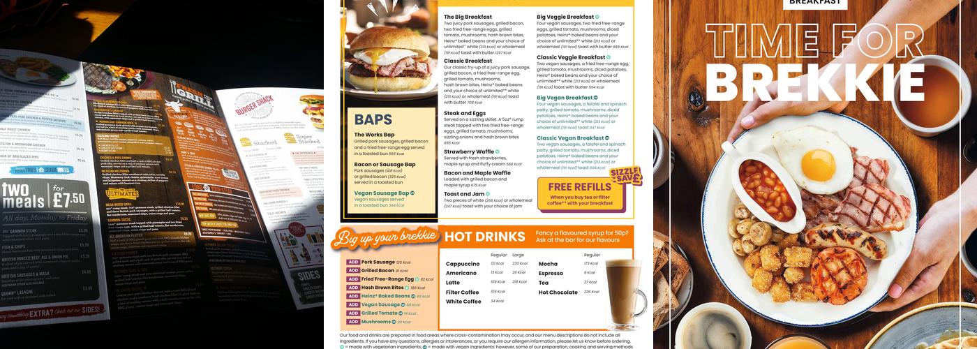 The Coundon Hotel Menu