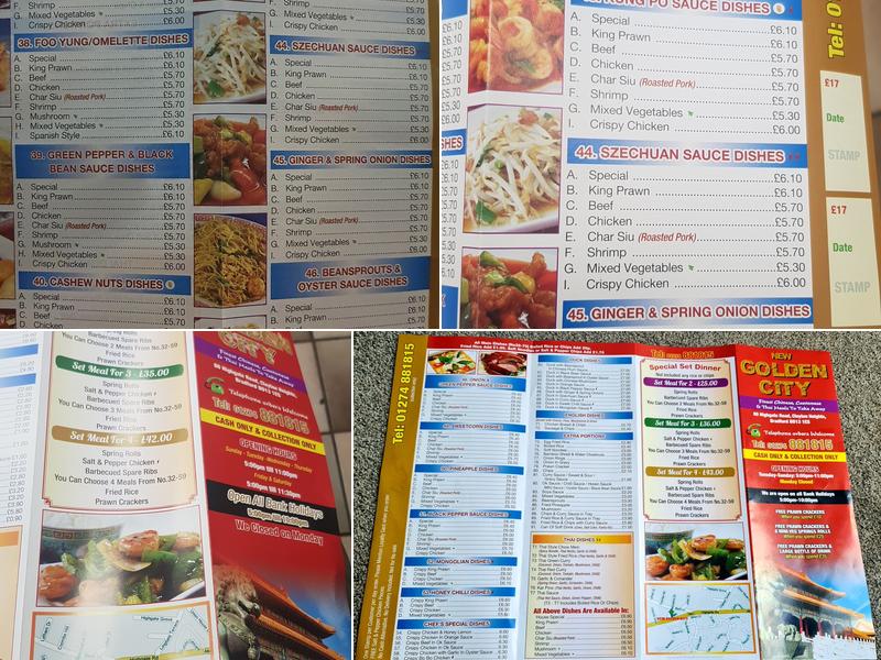 New Golden City Menu