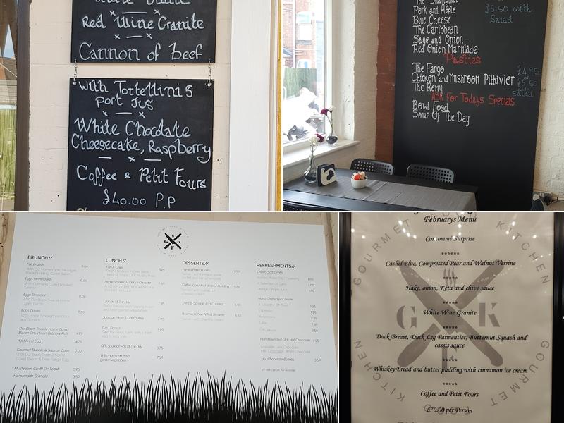 Gourmet Food Kitchen Menu