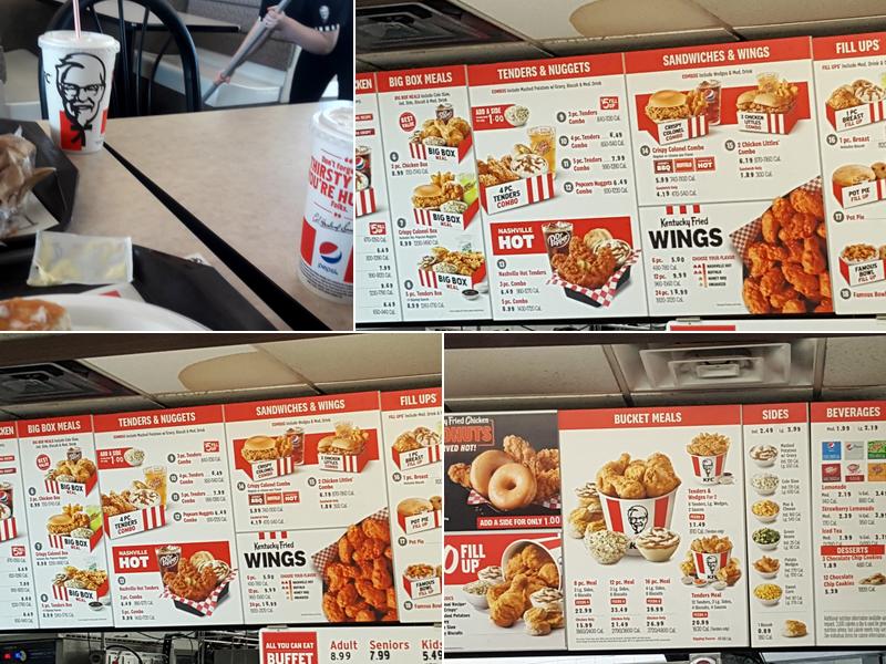 KFC Menu