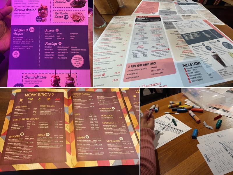 Steakout Coventry Menu